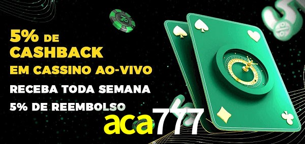 Promoções do cassino ao Vivo aca777